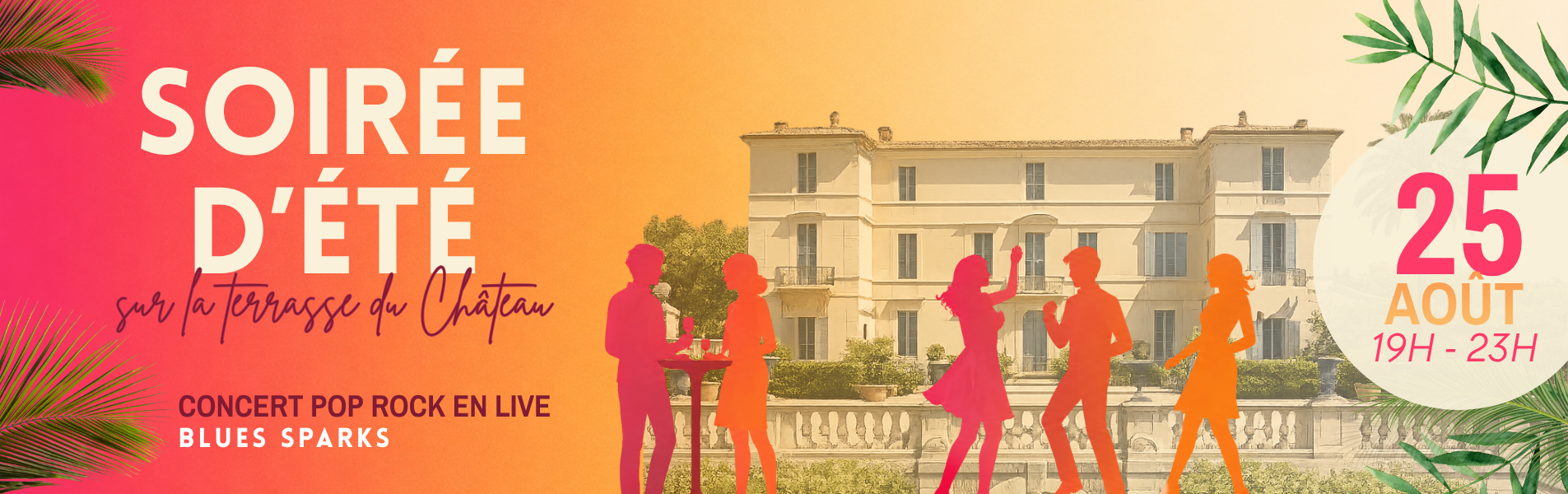 Soirée d'été sur la terrasse